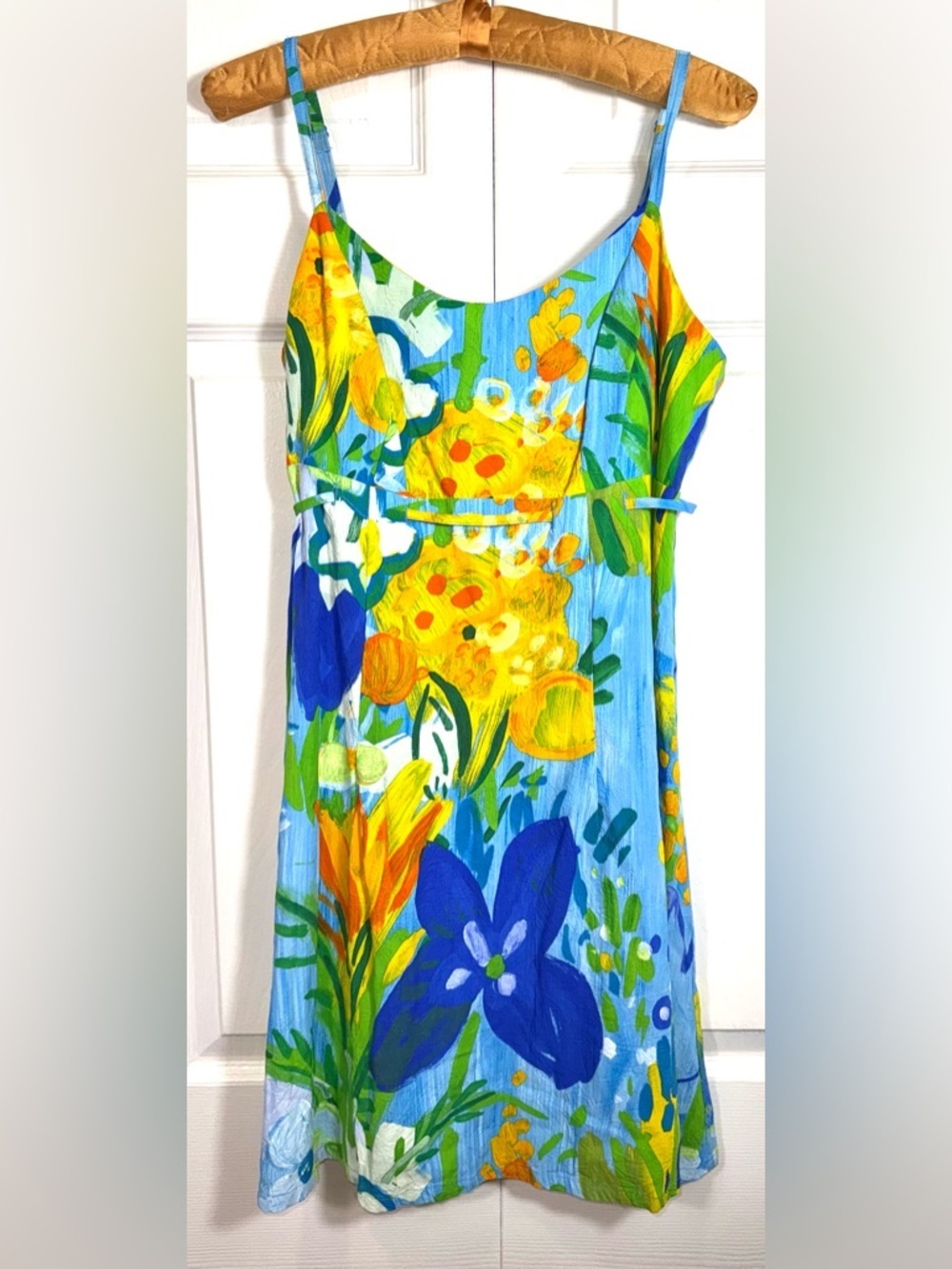 Jams World Vintage Floral Mini Dress EUC Made in Hawaii size XS